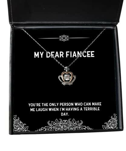 youre the only person who can make me laugh when im having a crown pendant necklace fiancee jewelry gag gifts for fiancee fiancee birthday gift ideas fiancee birthday gift list fiancee