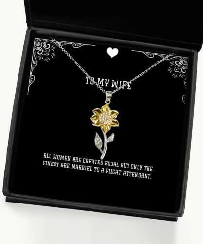unique idea wife sunflower pendant necklace all women are created equal but only the finest are married fun for wife holiday