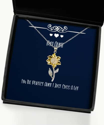 brilliant aunt gifts im the perfect aunt i just cuss a lot inspire sunflower pendant necklace for from
