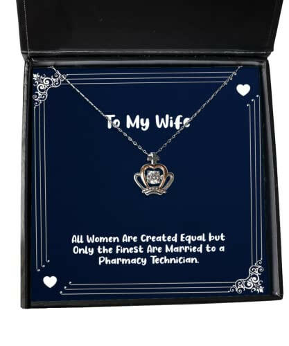 special wife crown pendant necklace all women are created equal but gifts for wife present from husband jewelry for wife anniversary birthday valentines day