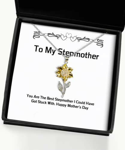 useful stepmother gifts you are the best stepmother i could inappropriate christmas sunflower pendant necklace gifts for mother