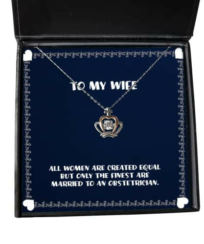 new wife crown pendant necklace all women are created equal but only the finest are married to an unique for wife holiday