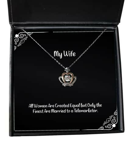 funny wife gifts all women are created equal but only the finest are married cute crown pendant necklace for wife from husband funny husband gift funny funny wedding gift funny