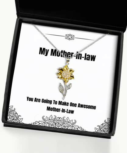 you are going to make one awesome mother in law sunflower pendant necklace mother in law inspire gifts for mother in law