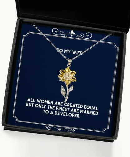 love wife sunflower pendant necklace all women are created equal but only the finest are present for wife love from husband