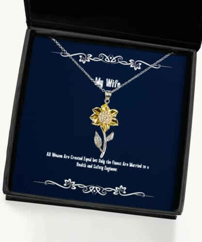 epic wife gifts all women are created equal but only the finest are married to a unique sunflower pendant necklace for wife from husband