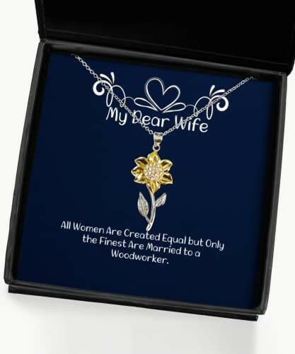 inspire wife gifts all women are created equal but only the finest are funny sunflower pendant necklace for wife from husband