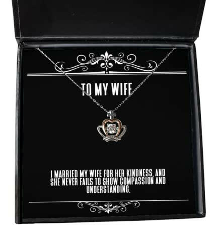 funny wife gifts i married my wife for her kindness and she never fails to new birthday crown pendant necklace gifts for wife gifts for her unique gifts gift ideas