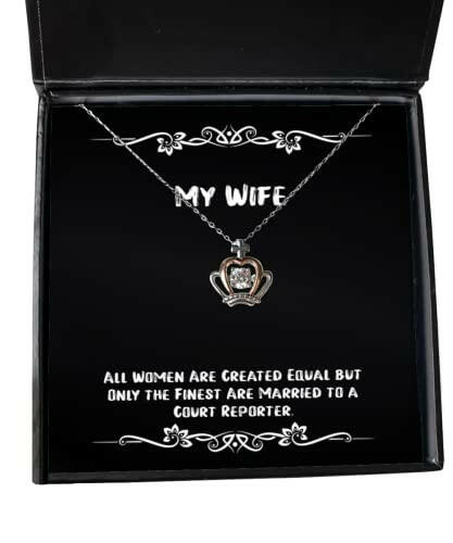 inspire wife all women are created equal but only the finest are married to a court holiday crown pendant necklace for wife