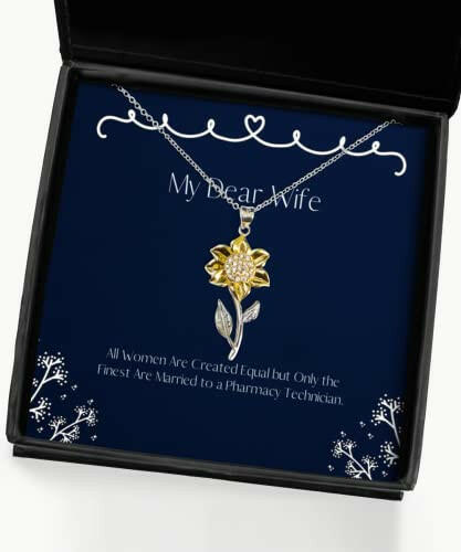 fun wife gifts all women are created equal but only the finest are married to a funny sunflower pendant necklace for wife from husband