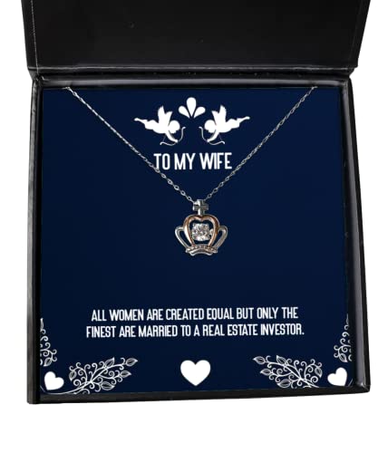 all women are created equal but only the finest are married to a real estate crown pendant necklace wife jewelry fancy for wife