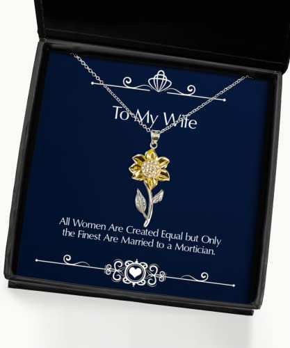 all women are created equal but only the finest are married wife sunflower pendant necklace love wife gifts jewelry for wife birthday present sunflower necklace gift for her gift for