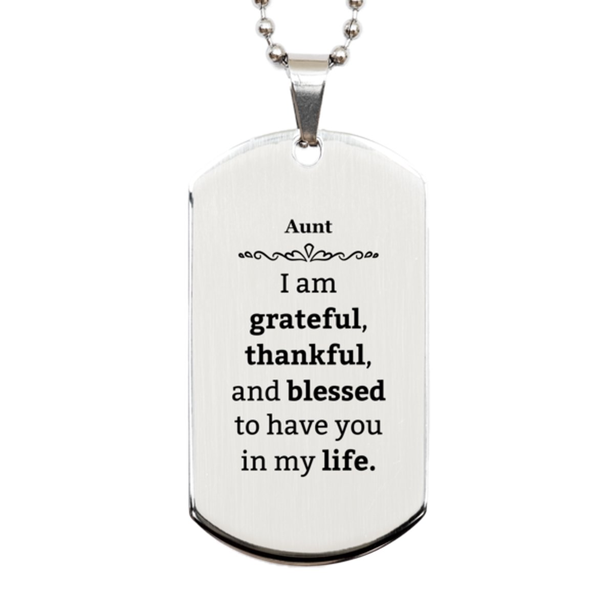 aunt appreciation gifts i am grateful thankful and blessed thank you silver dog tag for aunt birthday inspiration gifts for aunt