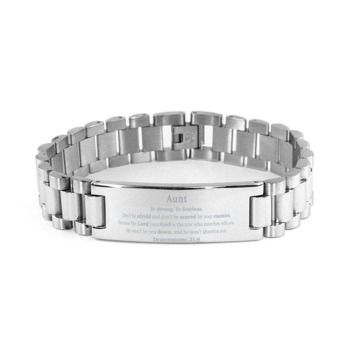 aunt inspirational ladder stainless steel bracelet be strong fearless confident perfect gift for birthday christmas graduation