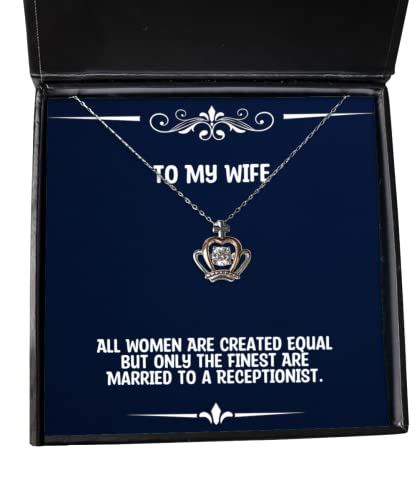beautiful wife gifts all women are created equal but only the finest are funny holiday crown pendant necklace gifts for wife
