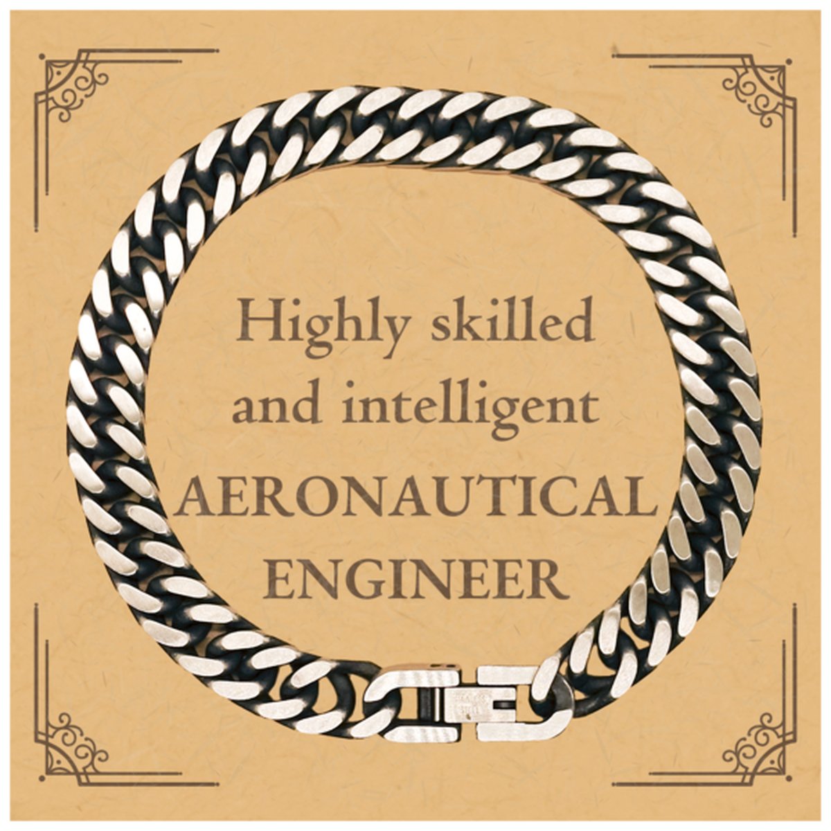 best aeronautical engineer gifts highly skilled and intelligent appreciation birthday cuban link chain bracelet for aeronautical engineer men women friends coworkers