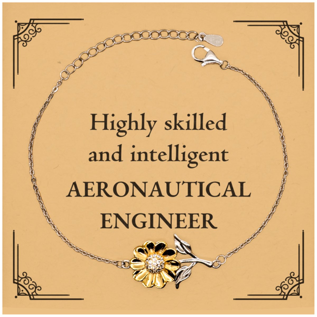best aeronautical engineer gifts highly skilled and intelligent appreciation birthday sunflower bracelet for aeronautical engineer men women friends coworkers
