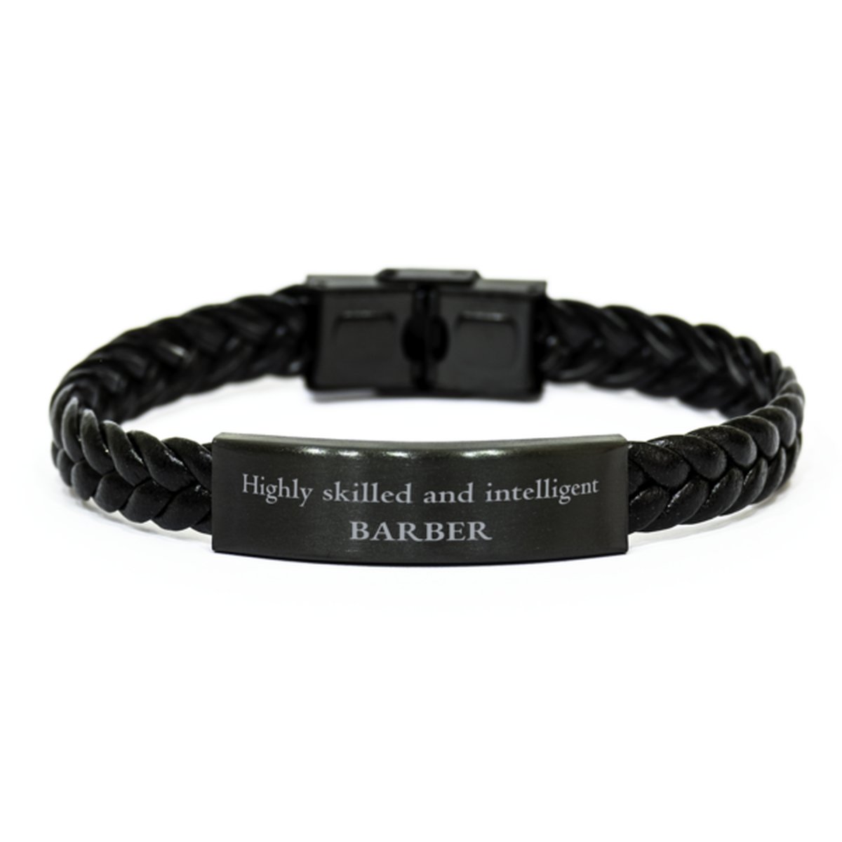 best barber gifts highly skilled and intelligent appreciation birthday braided leather bracelet for barber men women friends coworkers