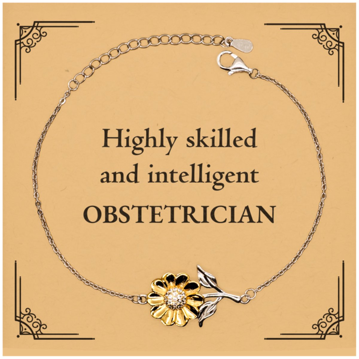 best obstetrician gifts highly skilled and intelligent appreciation birthday sunflower bracelet for obstetrician men women friends coworkers