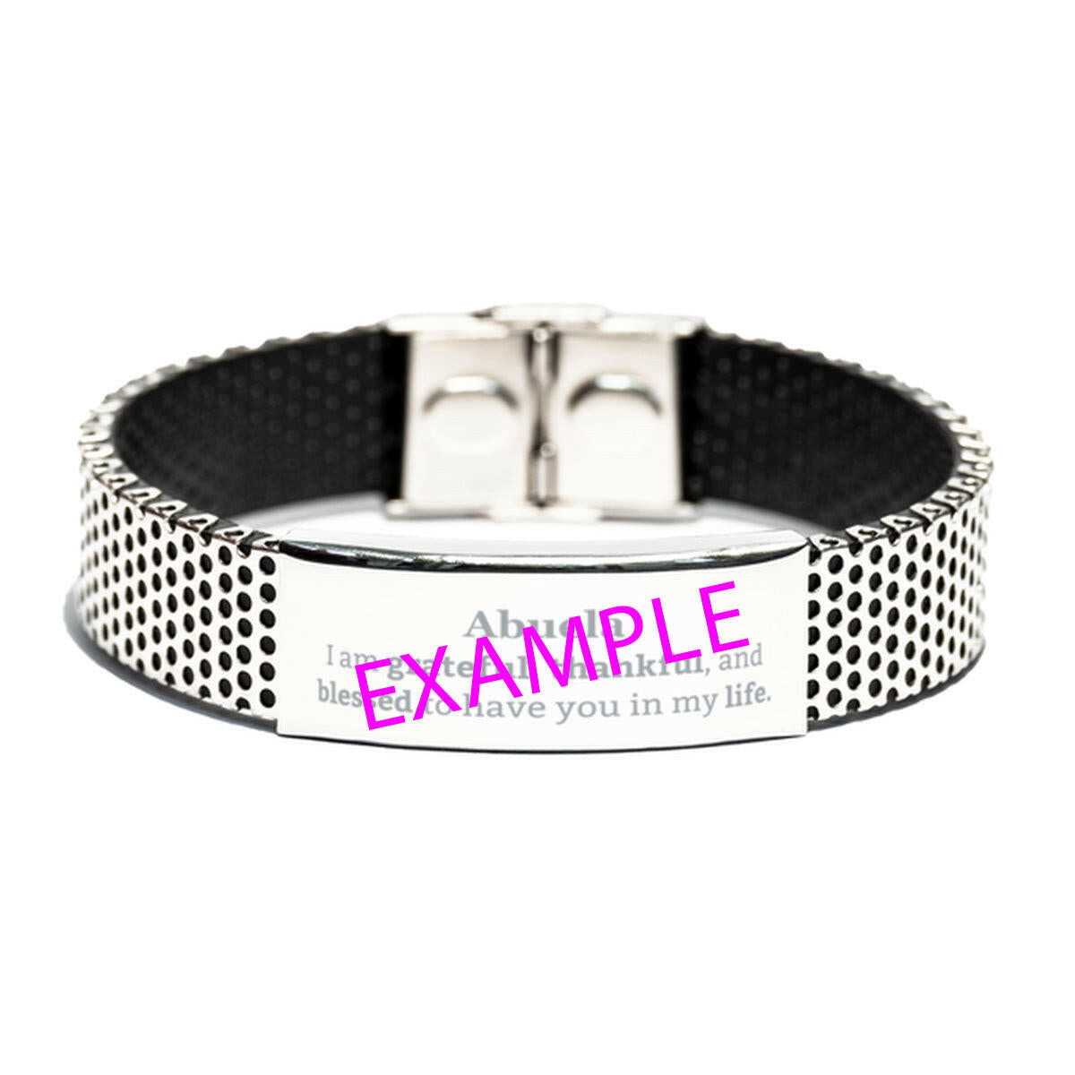 customaziable stainless steel bracelet