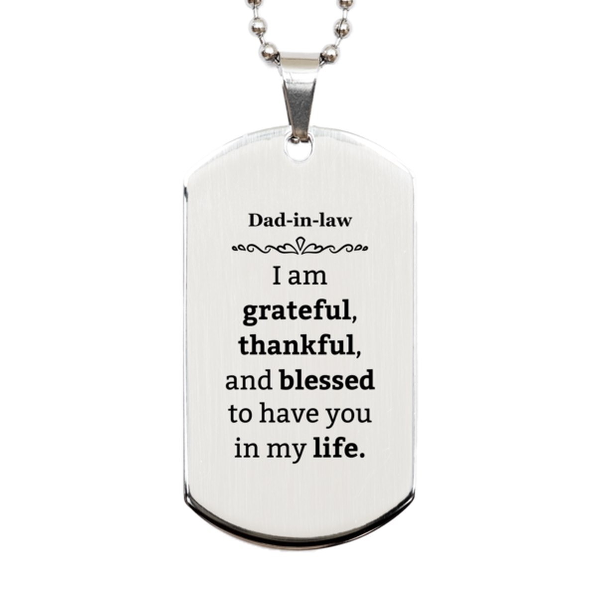 dad in law appreciation gifts i am grateful thankful and blessed thank you silver dog tag for dad in law birthday inspiration gifts for dad in law