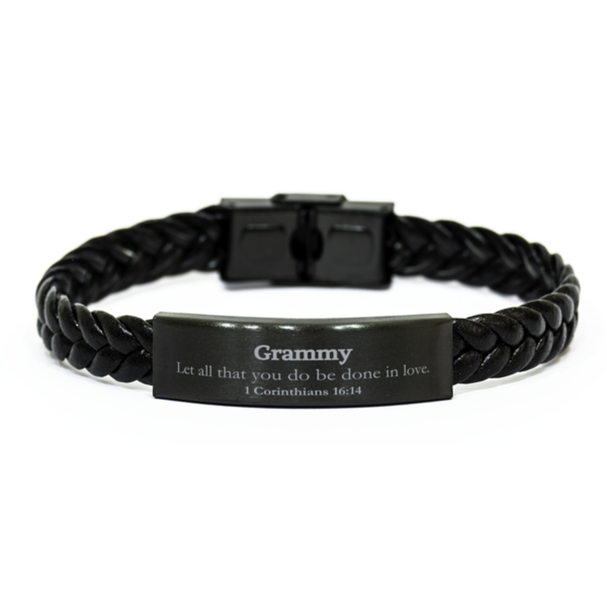 christian grammy gifts let all that you do be done in love bible verse scripture braided leather bracelet baptism confirmation gifts for grammy