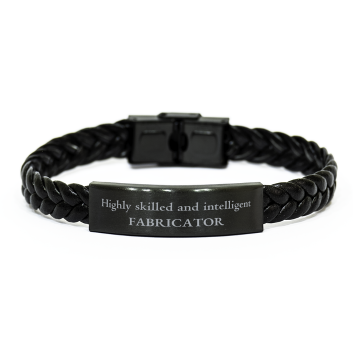 best fabricator gifts highly skilled and intelligent appreciation birthday braided leather bracelet for fabricator men women friends coworkers