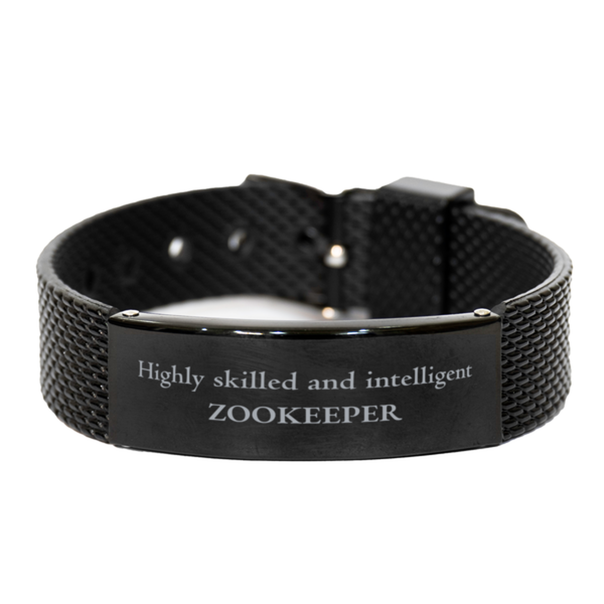 best zookeeper gifts highly skilled and intelligent appreciation birthday black shark mesh bracelet for zookeeper men women friends coworkers