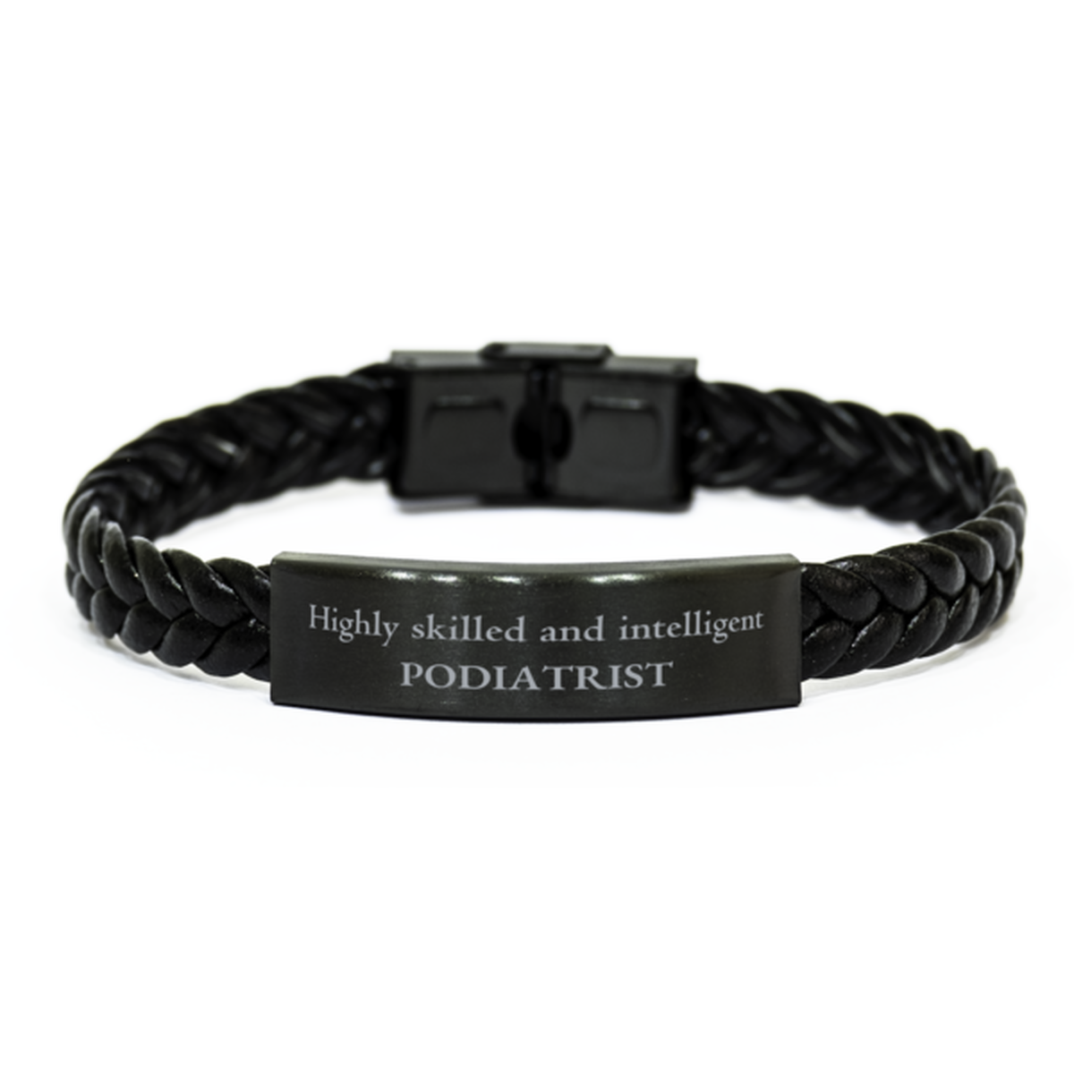 best podiatrist gifts highly skilled and intelligent appreciation birthday braided leather bracelet for podiatrist men women friends coworkers