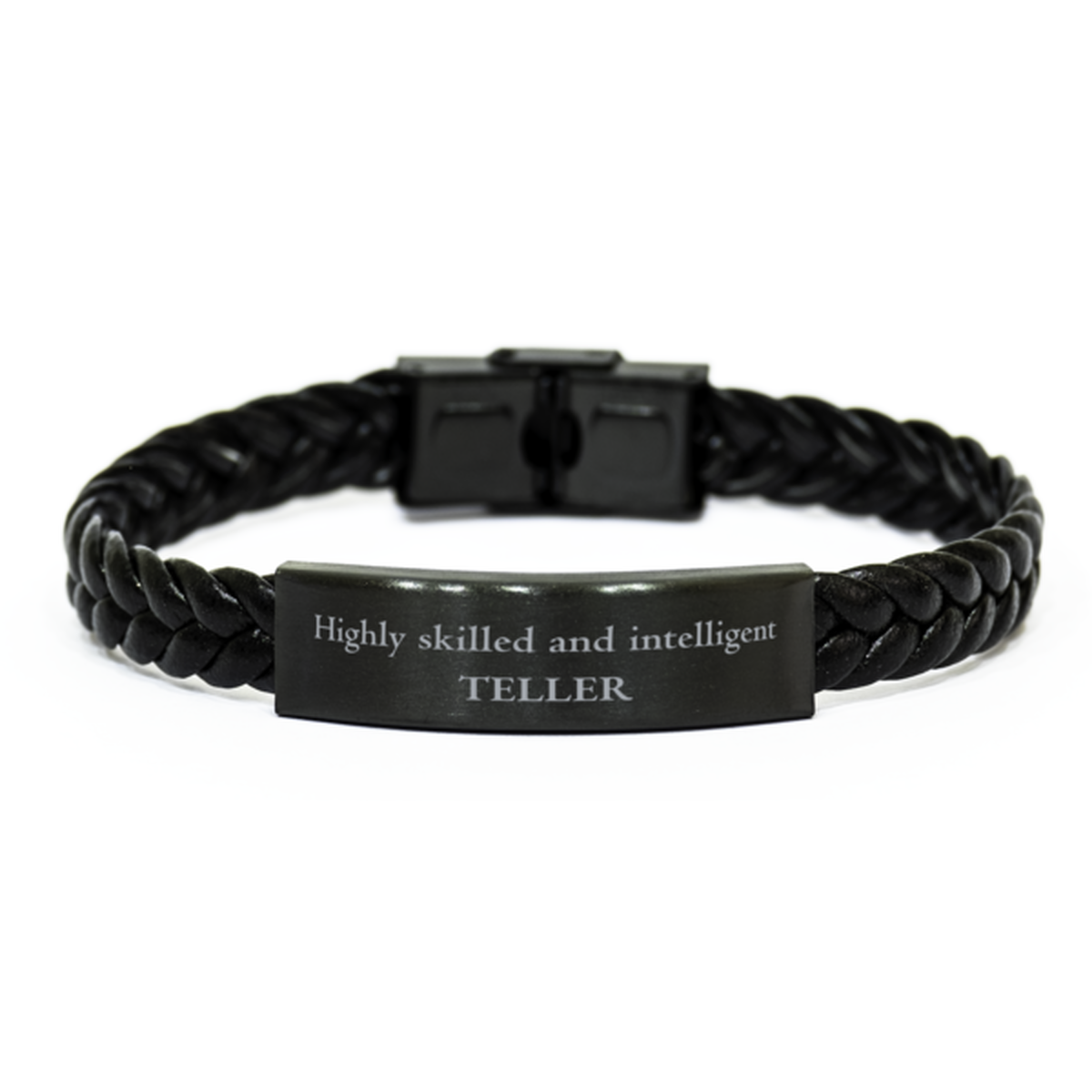 best teller gifts highly skilled and intelligent appreciation birthday braided leather bracelet for teller men women friends coworkers