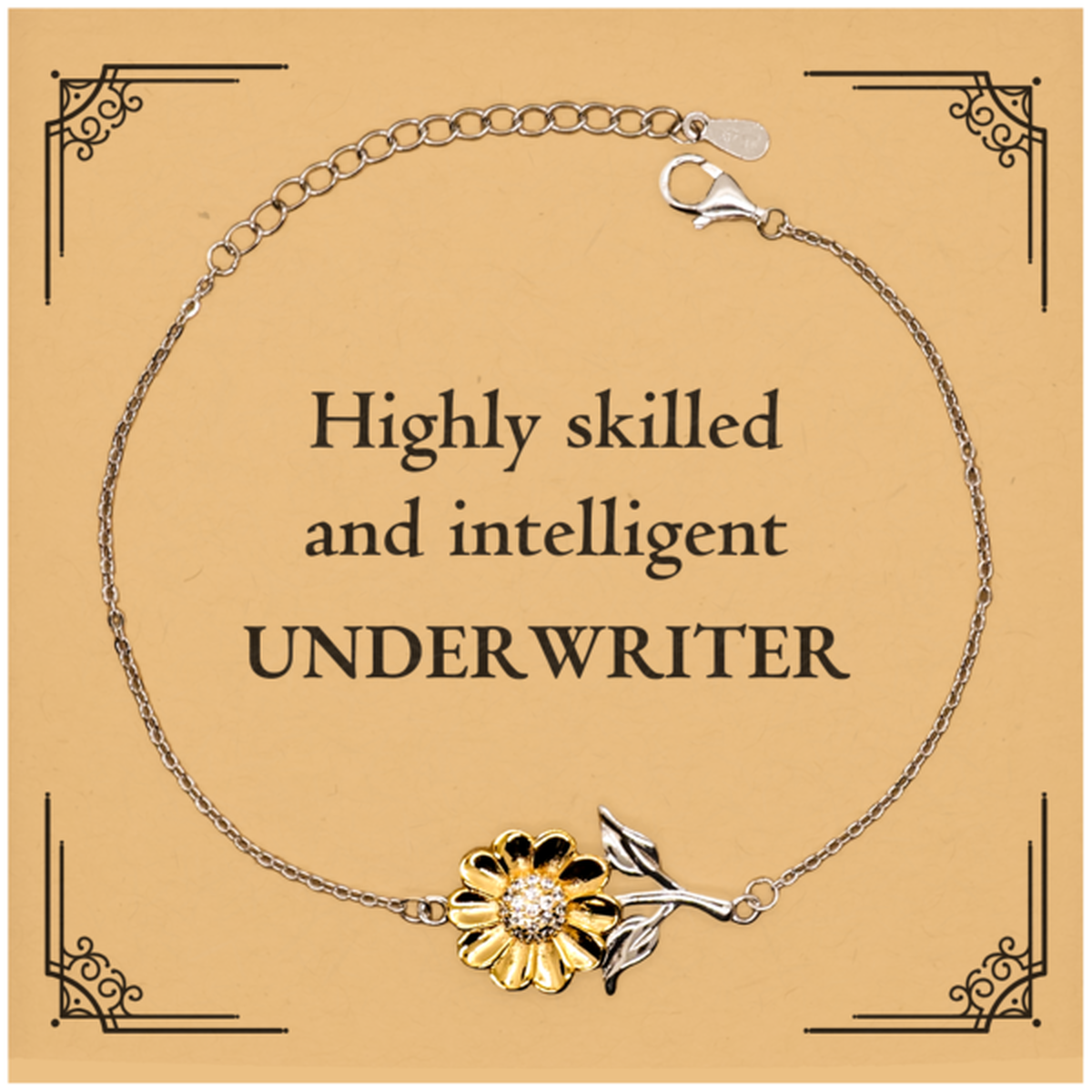 best underwriter gifts highly skilled and intelligent appreciation birthday sunflower bracelet for underwriter men women friends coworkers
