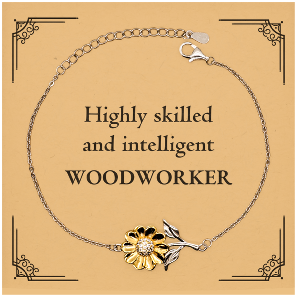 best woodworker gifts highly skilled and intelligent appreciation birthday sunflower bracelet for woodworker men women friends coworkers