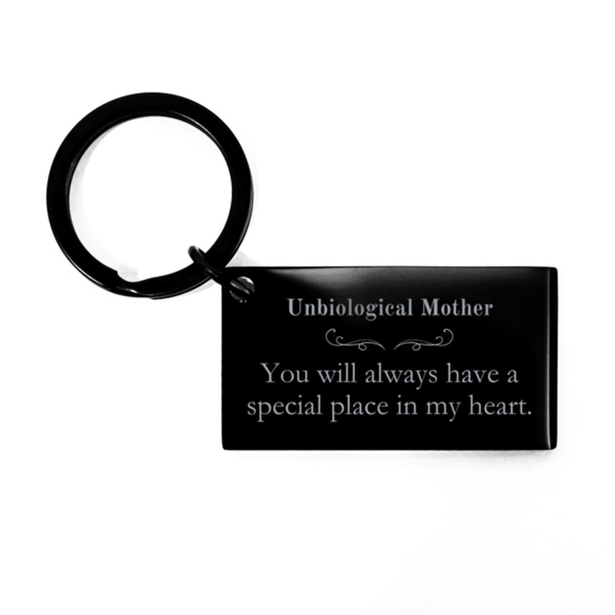 unbiological mother keychain you will always have a special place in my heart inspirational gift for mom birthday christmas graduation unique keepsake mothers day present