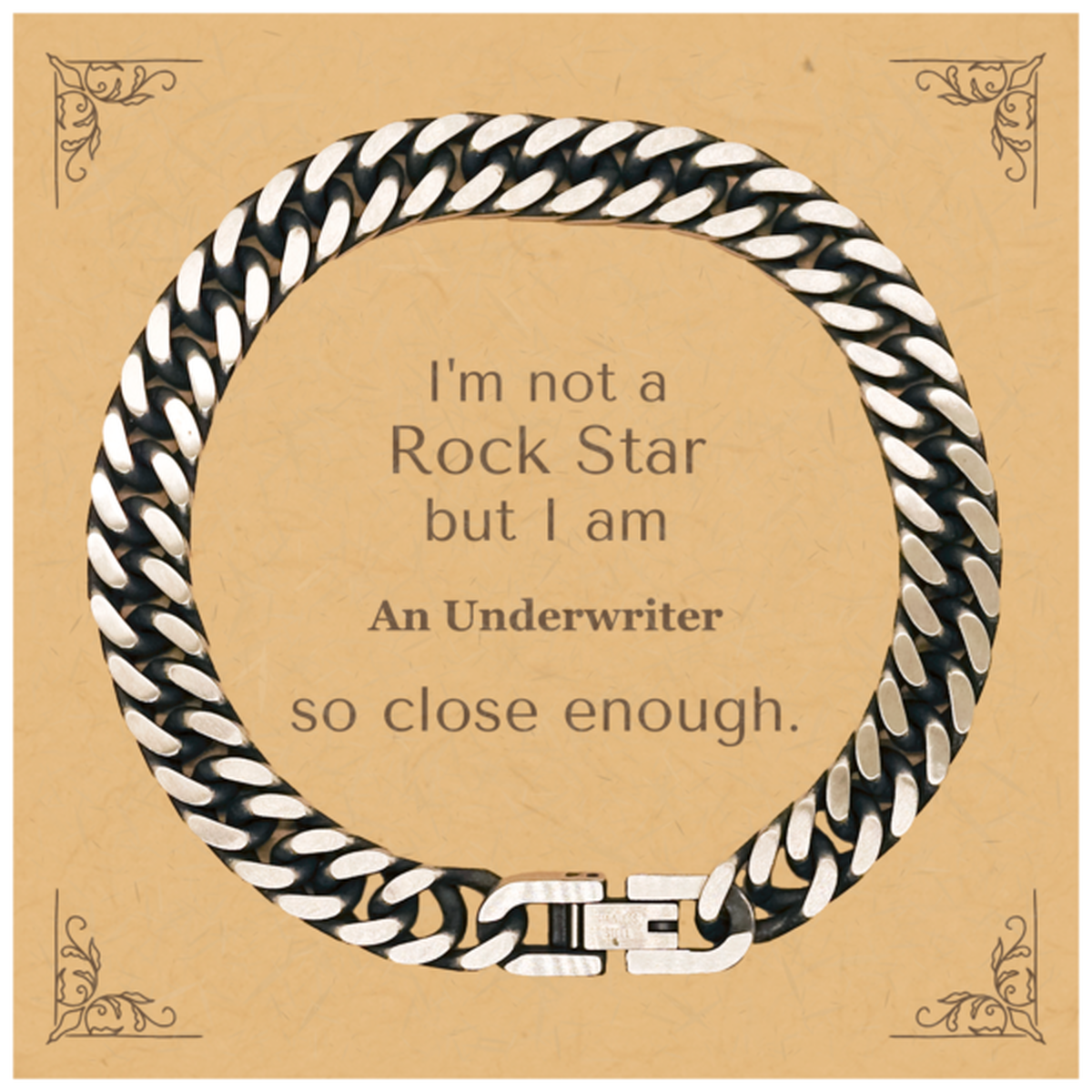 underwriter cuban link chain bracelet confidence inspired jewelry for graduation birthday and holidays