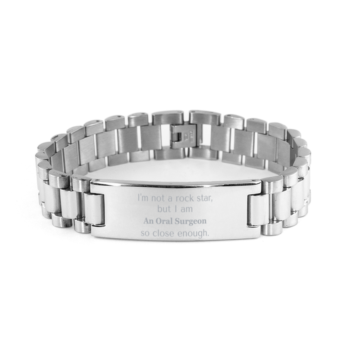oral surgeon stainless steel bracelet for confidence and inspiration with engraved motto perfect graduation or birthday gift