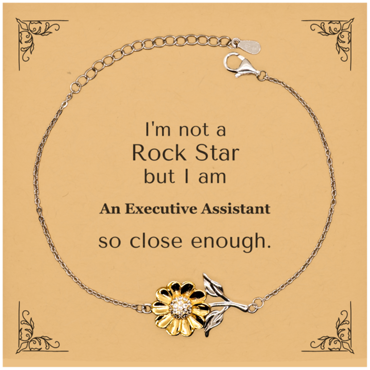 sunflower bracelet executive assistant gift unique inspirational jewelry for women birthday christmas graduation confidence and hope accessories