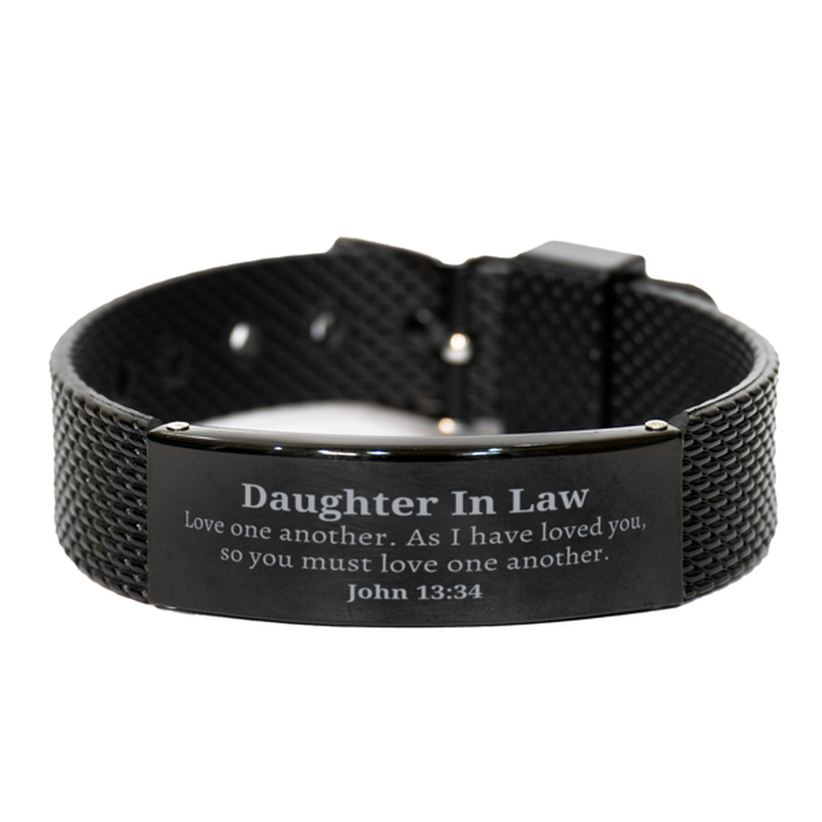 black shark mesh bracelet daughter in law love one another holiday jewelry gift