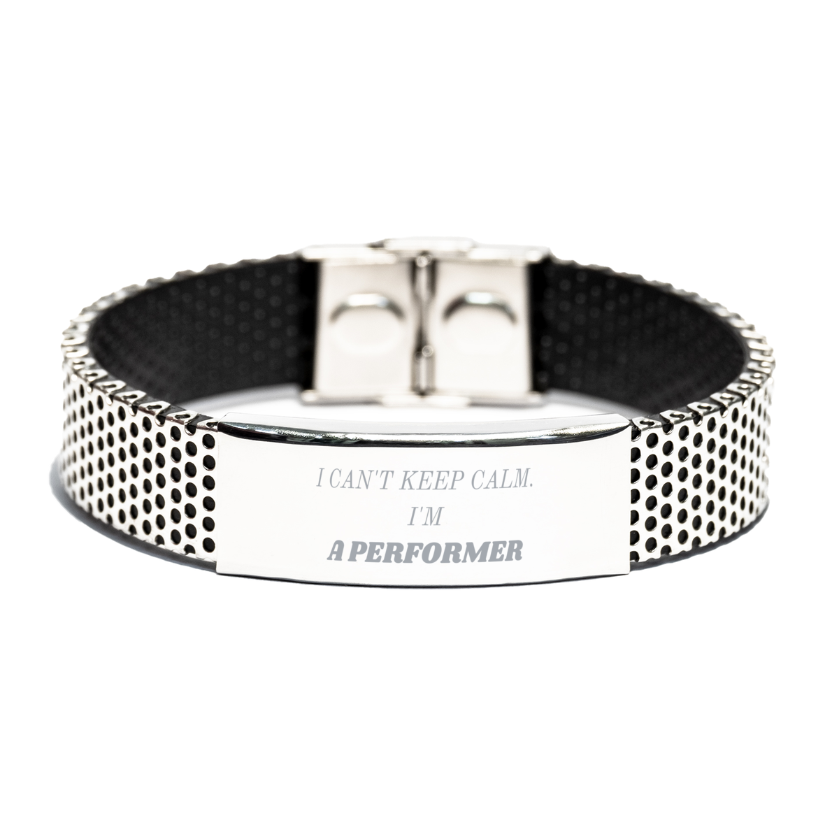 performer stainless steel bracelet i cant keep calm im a performer inspirational jewelry for confidence and strength perfect gift for birthday christmas and graduation