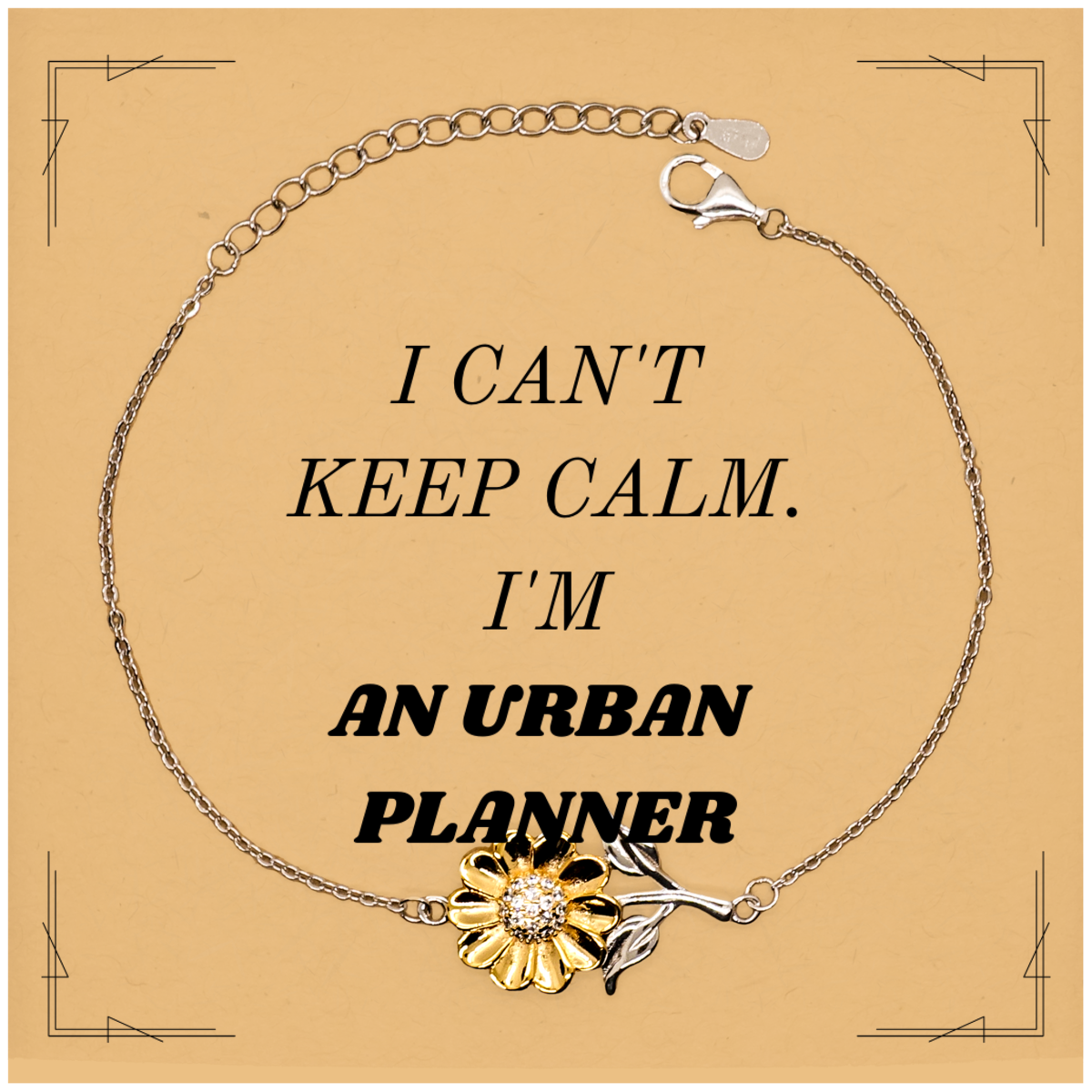 Unique Urban Planner Sunflower Bracelet - Perfect Gift for Graduation or Birthday with Inspirational Quote for Urban Planners and City Designers
