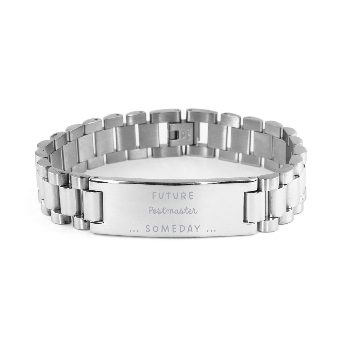 Postmaster Engraved Stainless Steel Bracelet - Future Postmaster Inspirational Gift for Graduation and Birthday - Confidence Jewelry for Postmaster - Someday Hope for Postmaster