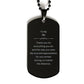 amangny engraved black dog tag for mom my love and appreciation remain strong mothers day gifts from son thank you for everything you do and the way you care
