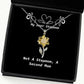 not a stepmom a second mom sunflower pendant necklace stepmom present from daughter brilliant for mom