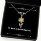 my wife is an awesome paralegal sunflower pendant necklace wife brilliant gifts for wife