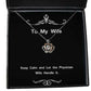 joke wife keep calm and let the physician wife handle it new crown pendant necklace for wife from husband