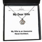 nice wife crown pendant necklace my wife is an awesome naval architect present for fancy gifts from husband funny jewelry funny jewelry gift jewelry gift for her jewelry gift for him funny
