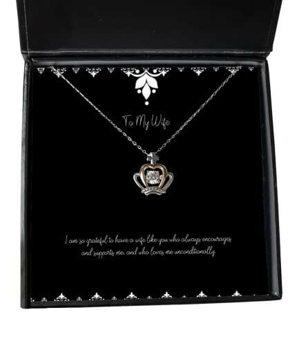 fun wife gifts i am so grateful to have a wife like you who always encourages cool birthday crown pendant necklace from wife funny wife gift ideas funny birthday gifts for wife funny anniversary