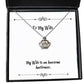 my wife is an awesome auctioneer crown pendant necklace wife jewelry nice for wife
