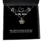 inspire wife gifts happy anniversary to the person who makes every day feel like a wife crown pendant necklace from husband happy birthday