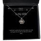 funny wife crown pendant necklace i wish that i could be the one who makes you smile and laugh present for wife love from husband
