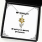 wife for my wife is an awesome psychologist epic wife sunflower pendant necklace jewelry from husband